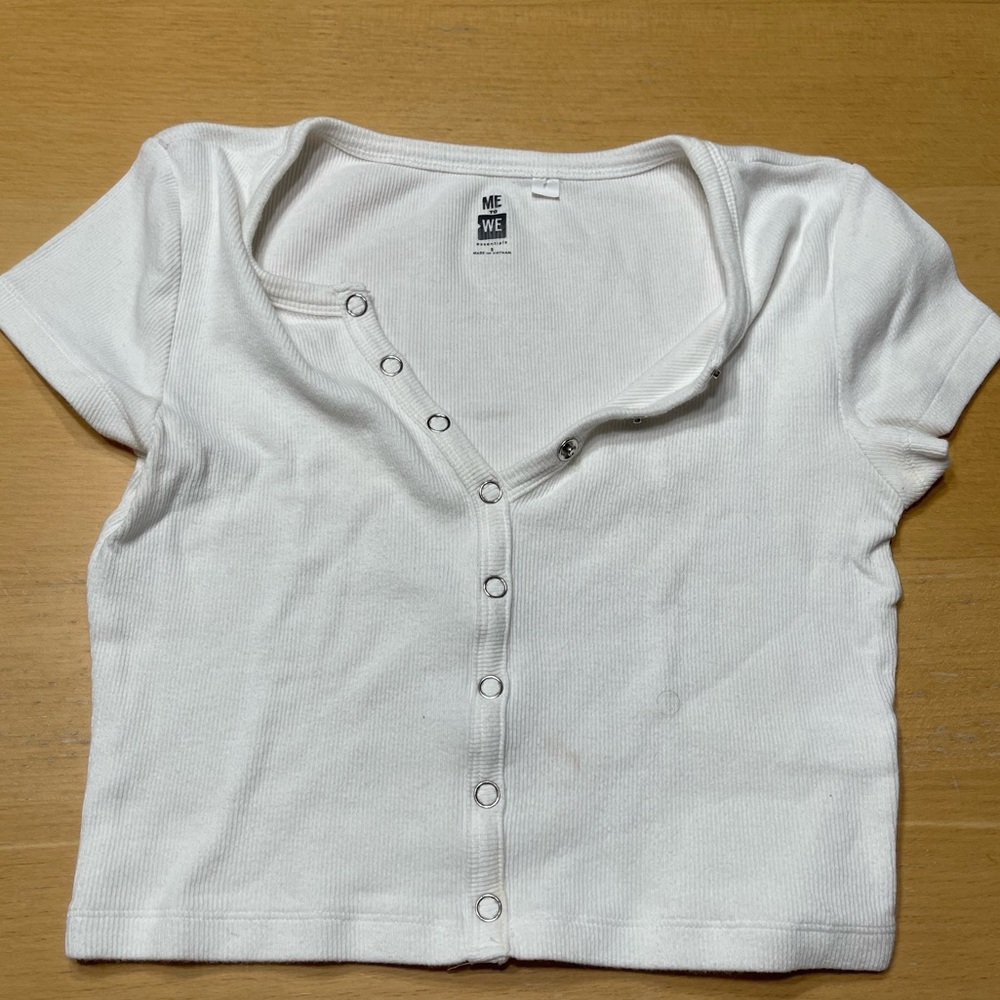 PacSun white croptop